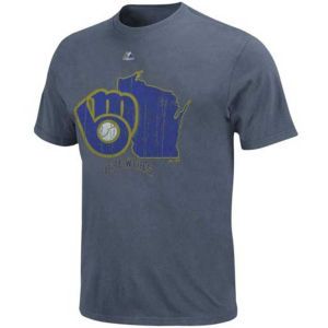 Milwaukee Brewers Majestic MLB Cooperstown Double Digit Lead T Shirt