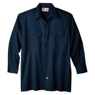 Dickies Mens Original Fit Long Sleeve Work Shirt   Dark Navy XXXLT