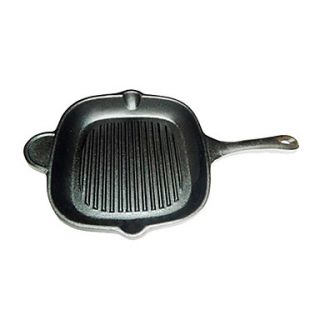 Cast Iron Grill Pan with Handle, Dia 28.5cm x H5cm