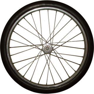 Marathon Tires Flat Free Tire on Spoked Ball Bearing Wheel   24 Inch x 2 Inch