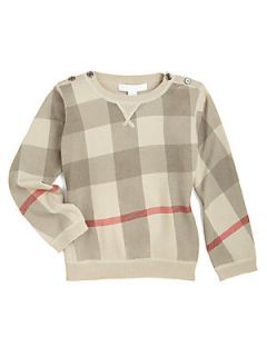 Burberry Infants Check Sweater   New Classic