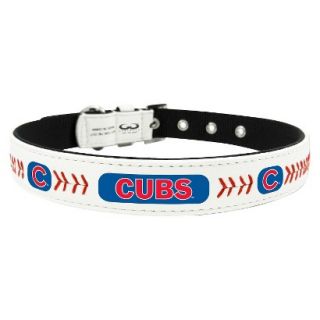 Chicago Cubs Classic Leather Small Baseball Collar