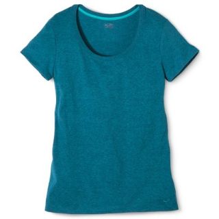C9 by Champion Womens Scoop Neck Power Workout Tee   Turquoise S