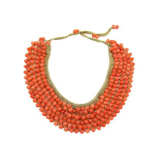 Quartz Collar Necklace, Orange