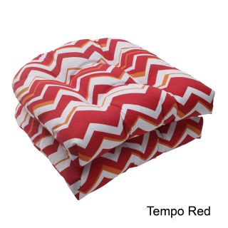 Pillow Perfect Tempo Polyester Tufted Outdoor Wicker Seat Cushions (set Of 2)