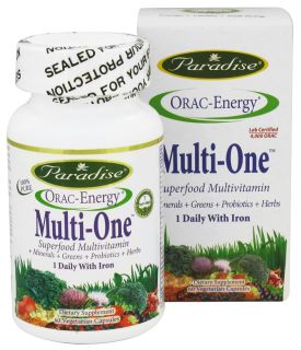 Paradise Herbs   Orac Energy Multi One Superfood Multivitamin   60 Vegetarian Capsules