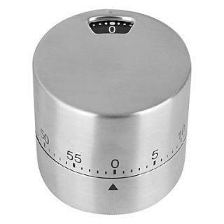 Stainless Steel Home Food Baking Cooking Fashion Kitchen Timer 60 Minutes