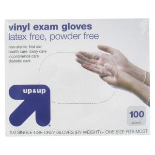 up&up Latex Free Vinyl Exam Gloves   100 Count