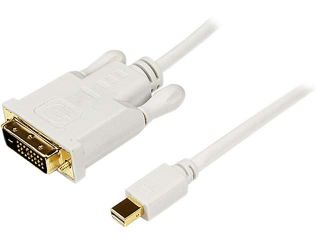StarTech Model MDP2DVIMM10W White 10 ft. Mini DisplayPort (20 pin) to DVI D (25 pin) M M Cable