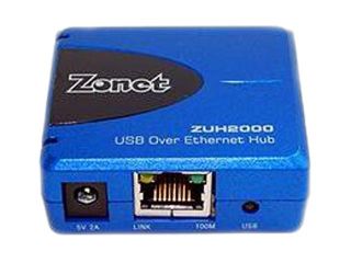 Zonet ZUH2000 USB Over Ethernet Hub