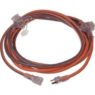 RIDGID 25 ft. 14/3 Inline 3 Outlet Extension Cord 614 14336AB