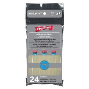 Arrow Fastener 0.25 oz. All Purpose Clear Mini Glue Sticks (24 Pack) MG24 4