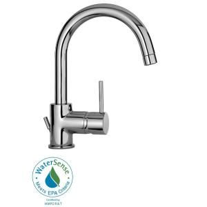 La Toscana Elba Single Hole 1 Handle Low Arc Bathroom Faucet in Chrome 78CR250LFEX