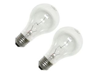 GE 97468   75A/CL 2PK A19 Light Bulb