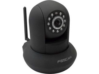 Foscam F18910W Wireless/Wired Pan & Tilt 480 TVL Dome Shaped IP Surveillance Camera w/ IR Cut Filter (Black)