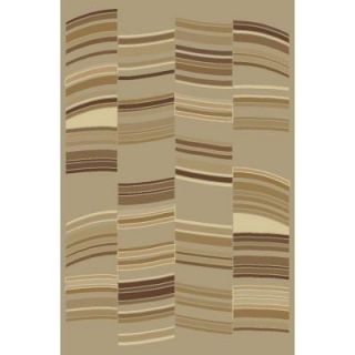 United Weavers  Quaser Taupe 5 ft. 3 in. x 7 ft. 6 in. Area Rug 330 24494 58