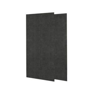 Swanstone 1/4 in. x 36 in. x 72 in. Two Piece Easy Up Adhesive Shower Wall in Indian Grass SS 3672 2 071