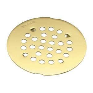 MOEN Tub and Shower Drain Cover for 3 in. Opening in Polished Brass 101663P