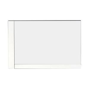 American Imaginations 24 in. H x 32 in. W Framed Wall Mirror in Glossy White 653