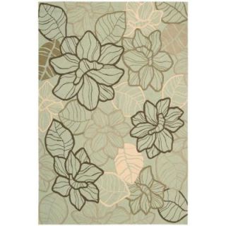 Nourison Rug Boutique Linear Bloom Mint 5 ft. x 7 ft. 6 in. Area Rug DISCONTINUED 408723