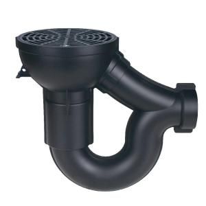 Sioux Chief 2 in. Black ABS Hub Floor Drain with 6 1/2 in. Strainer 800 APK