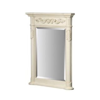 Xylem Windsor 33 in. L x 24 in. W Wall Mount Mirror in Antique Bisque M WINDSOR 24WT