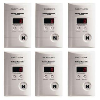 Kidde Plug In CO Alarm with Digital Display and Battery Back Up (6 Pack) KN COPP 3