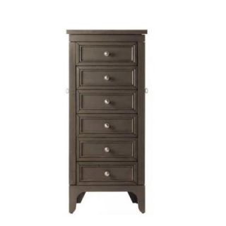Home Decorators Collection Cordoba Grey 6 Drawer Jewelry Armoire 1092610270