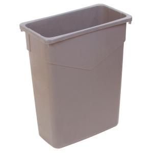 Carlisle Trimline 15 gal. Beige Polyethylene Waste Container 34201506