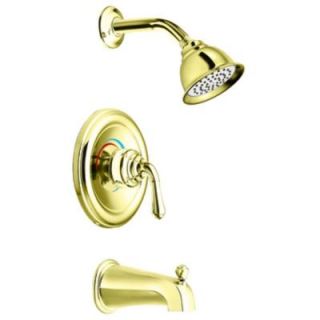 MOEN Monticello Single Handle Tub and Shower Faucet Trim Kit in Polished Brass (Valve not included) T3129P