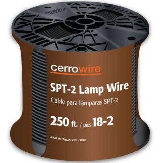 Cerrowire 250 ft. 16/2 Lamp Cord   Black 252 1201G3