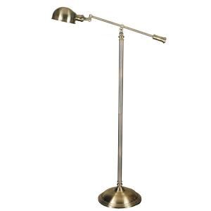 44 in.   55 in. Antique Brass Sight Saver Pharmacy Floor Lamp 04F599