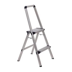 Xtend & Climb FT2 Ultra Light Weight Aluminum 2 Step Stool Folding Step Stool with Handle Type II 225 lb. Duty Rating FT 2