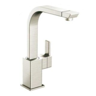 MOEN 90 Degree 1 Handle High Arc Kitchen Faucet in Classic Stainless S7170CSL