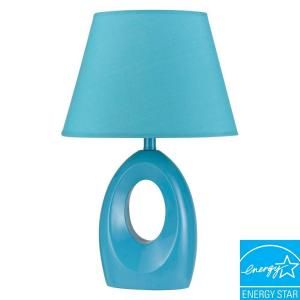 CAL Lighting 17 in. Blue Resin Children’s Accent Lamp BO 5693 BL