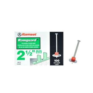 Ramset Ramguard 2 1/2 in. Drive Pins with Washers (100 Pack) 09173
