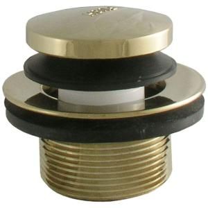 LDR Industries Toe Touch Drain in Polished Brass 552 5108PB