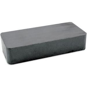 The Magnet Source 3/8 in. x 7/8 in. x 1 7/8 in. Ceramic Block Magnets (2 Pack) 07044