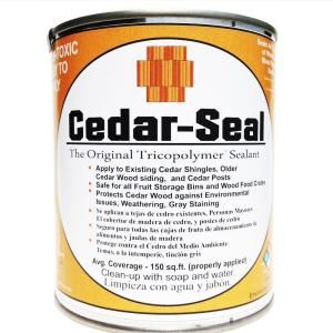 TriCoPolymer VOC Free Non Toxic Cedar Seal 1 Qt. Clear Satin Wood Sealer CSQ