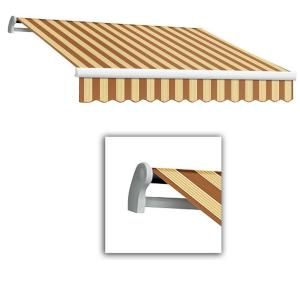 AWNTECH 12 ft. LX Maui Manual Retractable Acrylic Awning (120 in. Projection) in Terra/Tan Multi MM12 360 TERT