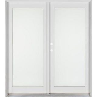 Ashworth Professional Series 72 in. x 80 in. White Aluminum/ Pre Primed interior Wood French Patio Door PRO6068SPINTPSTNK