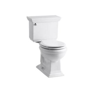 KOHLER Memoirs Stately Comfort Height 2 piece 1.28 GPF Round Toilet with AquaPiston Flushing Technology in White K 3933 0