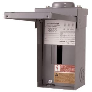 Square D by Schneider Electric QO 70 Amp 2 Space 4 Circuit Outdoor Main Lug Load Center with Cover QO24L70RBCP