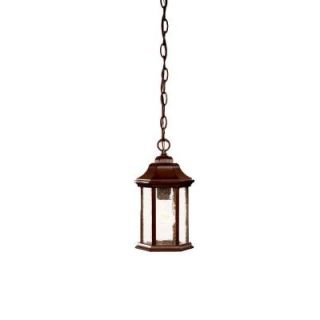Acclaim Lighting Madison Collection 1 Light Hanging Outdoor Burled Walnut Lantern 5185BW/SD