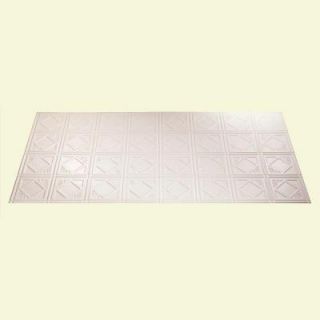 Fasade Traditional 4 2 ft. x 4 ft. Gloss White Lay in Ceiling Tile L56 00