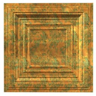 Fasade Traditional 3 2 ft. x 2 ft. Copper Fantasy Lay in Ceiling Tile L54 11