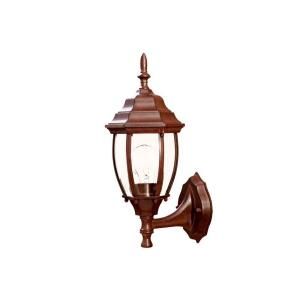 Acclaim Lighting Wexford Collection Wall Mount 1 Light Outdoor Burled Walnut Light Fixture 5011BW