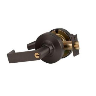 Schlage Rhodes Single Cylinder Oil Rubbed Bronze Commercial Keyed Entry Lever ND53PD RHO 613