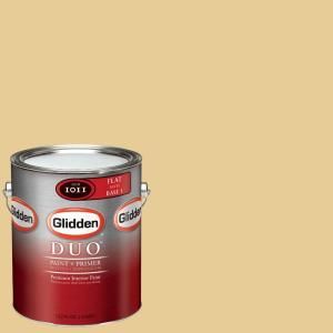 Glidden DUO Martha Stewart Living 1 gal. #MSL072 01F Tahini Flat Interior Paint with Primer DISCONTINUED MSL072 01F