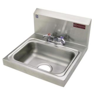 Griffin Products H30 Series Wall Mount Stainless Steel 17x17x13 2 Hole Single Bowl Kitchen Sink H30 224C